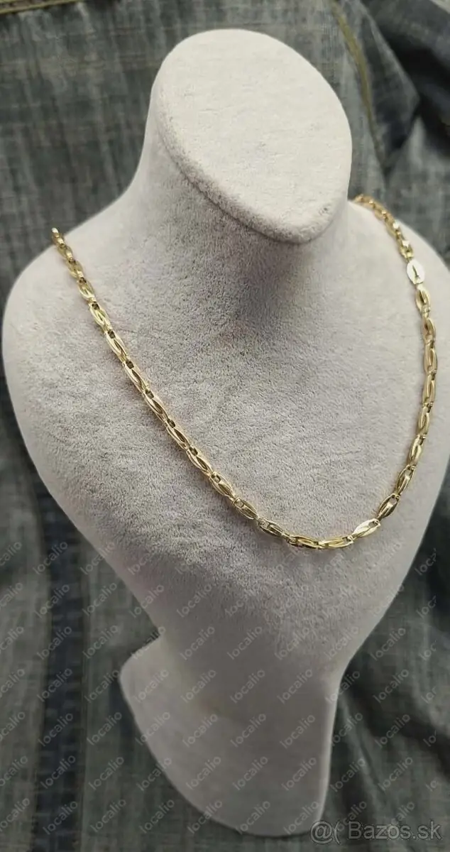 Zlatá retiazka 94€/gr.Elegantná kvalitná ( plná) Nová výrob